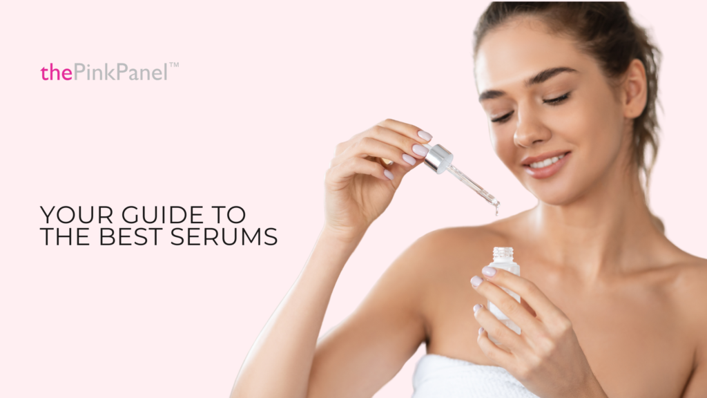Lady Testing the Best Skincare Serums